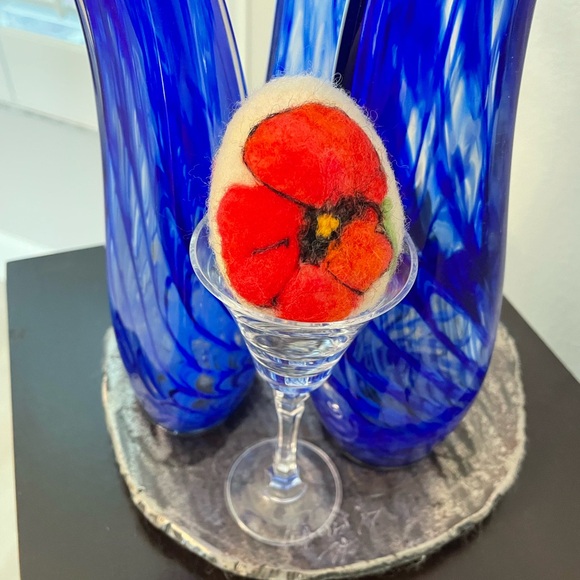 Hand crafted custom order needle felted eggs - Picture 5 of 16